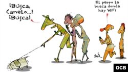 Garrincha's cartoon about WiFi