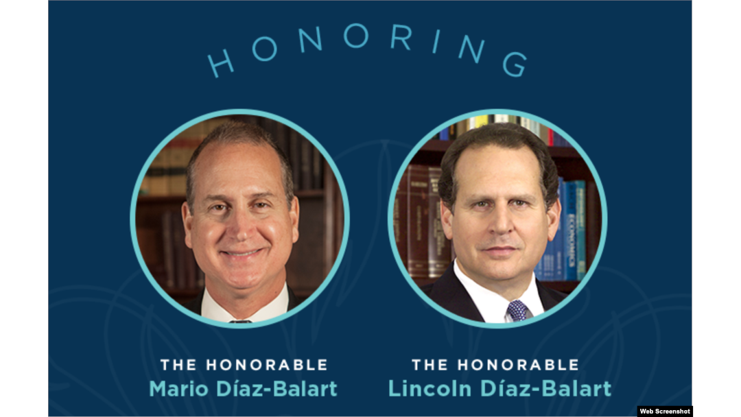 Los hermanos Mario y Lincoln Díaz -Balart.