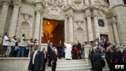 El Papa Francisco en La Catedral de La Habana.
