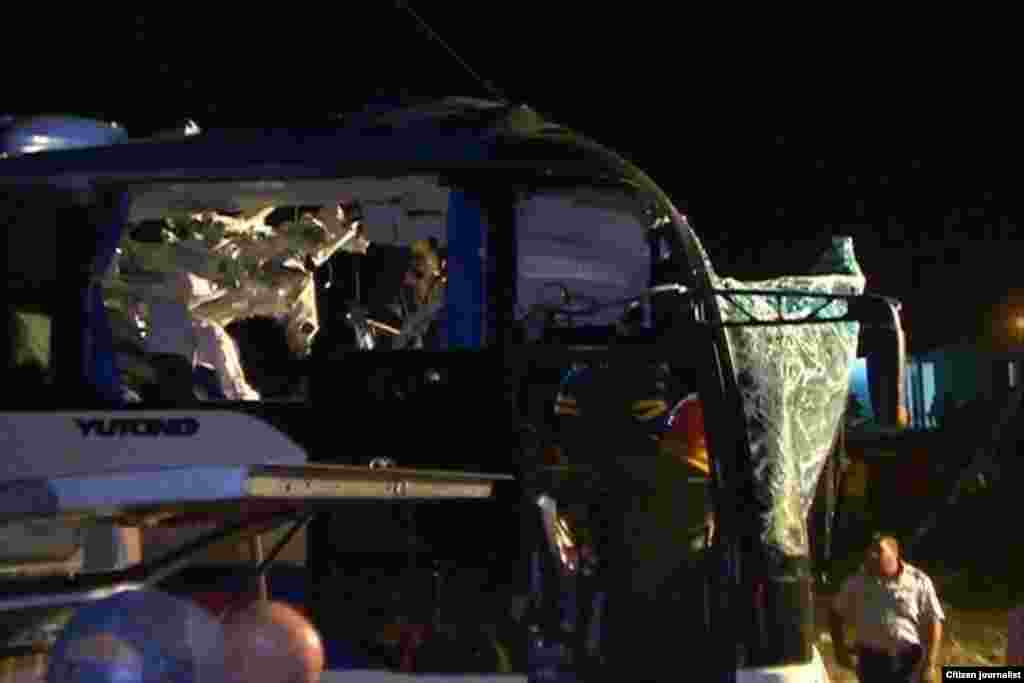 Accidente de tránsito en Jatibonico, Sancti Spíritus en la noche del sábado.