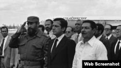 Adolfo Suarez visita a Cuba 1978