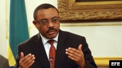 El primer ministro de Exteriores de Etiopía, Hailemariam Desalegn, en foto de archivo