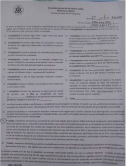 Documento del fallo en el caso del opositor cubano Ramón Arboláez. (Foto cortesía)