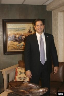 El senador republicano por Florida, Marco Rubio, el miércoles 3 de octubre de 2012, en Denver, en Denver, Colorado.