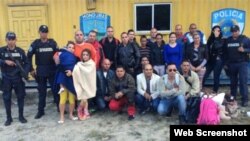 Grupo de cubanos retenidos el 11 de noviembre en Honduras