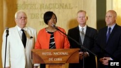 Alcaldes de Estados Unidos de visita en La Habana, Cuba.