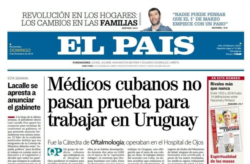 El País, sobre médicos cubanos en Uruguay.