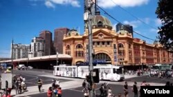 La estación ferroviaria de Flinders Street, uno de los lugares en Melbourne que los terroristas planeaban atacar. 