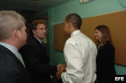 Joe García con el presidente Barak Obama