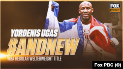 El cubano Yordenis Ugás, campeón mundial de peso welter de la WBA.