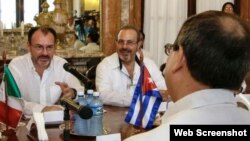 CUBA-LA HABANA-SOSTIENEN CONVERSACIONES OFICIALES CANCILLERES DE