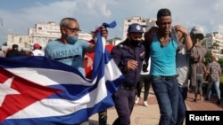 Protesta del 11 de julio en Cuba. (REUTERS/Alexandre Meneghini)