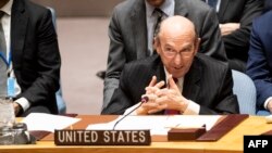 Elliott Abrams, enviado especial de EEUU, habla en el Consejo de Seguridad de la ONU sobre Venezuela. 