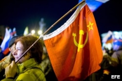Los residentes de Crimea apoyaron el referendo a favor de la anexión a Rusia.