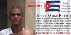 Josiel Guía Piloto en la nota de denuncia difundida por Cuban Prisoners Defenders.