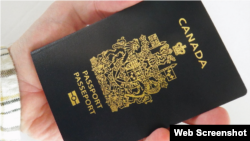 Pasaporte canadiense.
