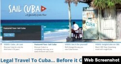"Viaja legal a Cuba… antes que cambie", frase promocional de la agencia Insight Cuba.