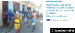 Reporta Cuba Colas en Santiago de Cuba Foto @patriotaliu