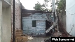 Vivienda dañada en Nuevitas, Camaguey