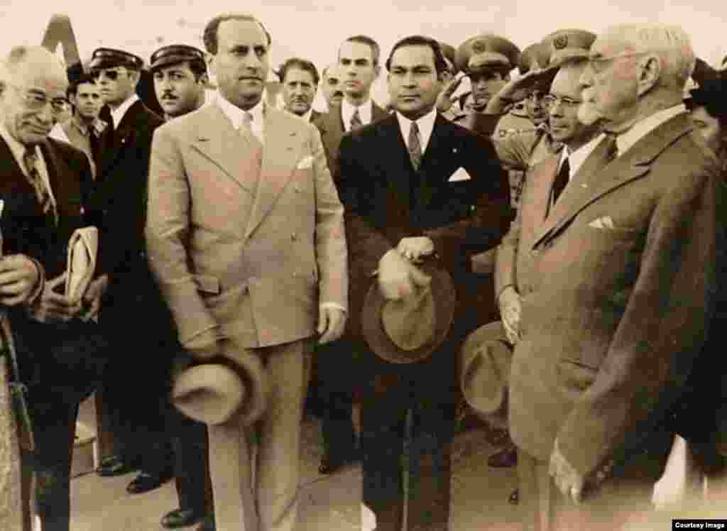 Rafael Calderón en su visita a La Habana. 