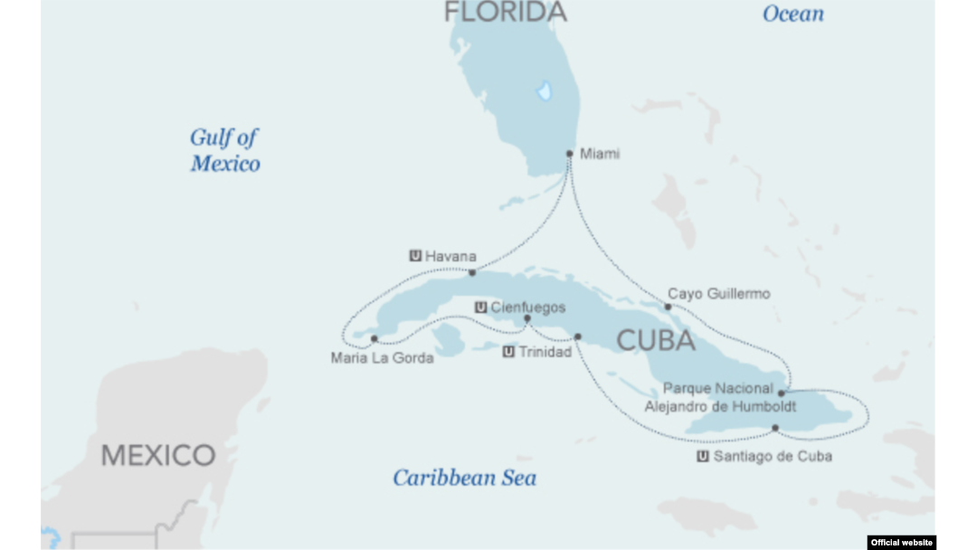 La travesía que anuncia Hairmark. Tomado de www.haimarkline.com.