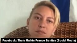 La activista cubana Thaís Mailén Franco Benítez.