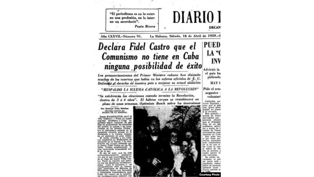No soy comunista, dijo Castro a la prensa.