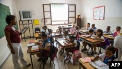 Una escuela primaria en Cuba. (AFP/Archivo)