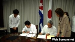 Japón firma acuerdo por el cual dona a Cuba 10 millones de dólares