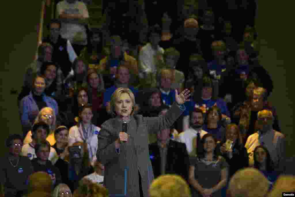 Hillary Clinton en Iowa. 