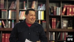 Fotografía de archivo del presidente de Venezuela, Hugo Chávez.