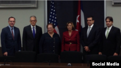 Mari Carmen Aponte y Josefina Vidal encabezaron la IV Ronda bilateral en la comisión Cuba-EEUU.