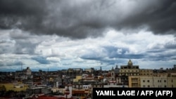 Las nubes sobre La Habana tras el paso de la tormenta Elsa.