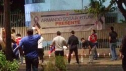 Protesta frente embaja de Cuba en Chile - (Foto: Paul Sfeir - Radio TV Martí)