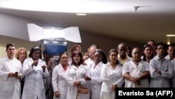 Médicos cubanos del Programa Más Médicos.