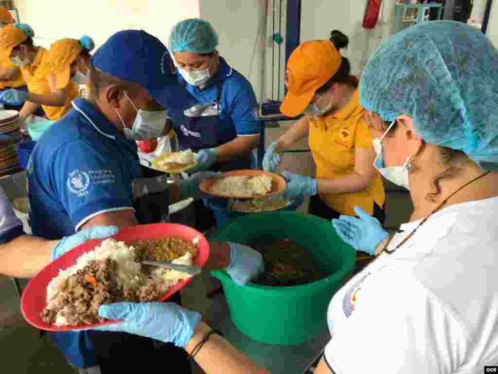 Casa de paso &ldquo;Divina Providencia&ldquo;, donde se distribuyen más de 4 mil comidas a los venezolanos en Cúcuta gracias a la ayuda humanitaria.