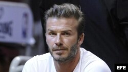 El exjugador de fútbol británico David Beckham.