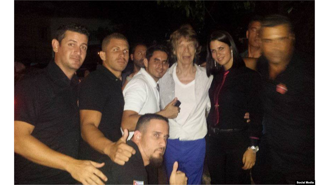 Mick Jagger en La Habana.