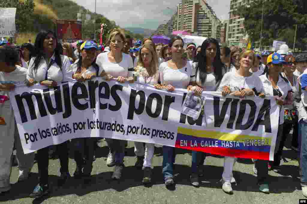 Marcha de mujeres en Caracas
