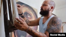 El grafitero cubano Yulier Rodríguez Pérez (Yulier P). (Instagram)