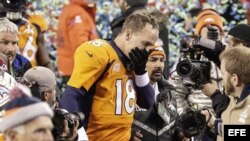 Peyton Manning, de los Broncos de Denver, en el Super Bowl XLVIII. 