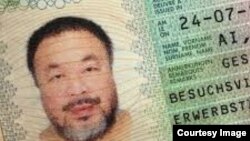 Visa para Alemania para Ai Wei.