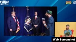 Otaola entrevista al presidente Donald Trump. (Captura de video/Youtube)