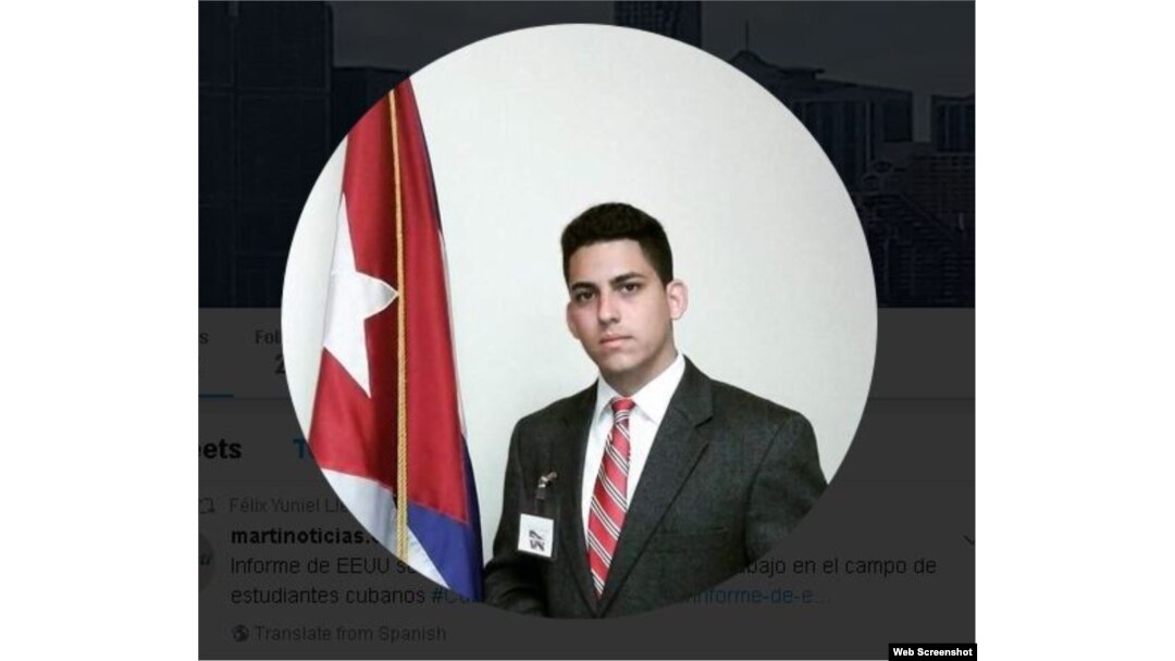 Félix Yuniel Llerena López. Foto tomada de su página de Twitter.