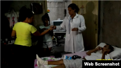 Una doctora activista de UNPACU ayuda a personas enfermas Captura pantalla canal de UNPACU