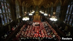 Vista general de la Cámara de los Lores, en el Parlamento en el Palacio de Westminster, en Londres, el miércoles 13 de mayo de 2026. Kirsty Wigglesworth/Pool vía REUTERS