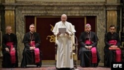 Papa Francisco en El Vaticano. Archivo.