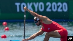 Fernando Dayán Jorge Enríquez en los Juegos Olímpicos de verano de 2020, el 6 de agosto de 2021, en Tokio, Japón. (Foto AP/Kirsty Wigglesworth)