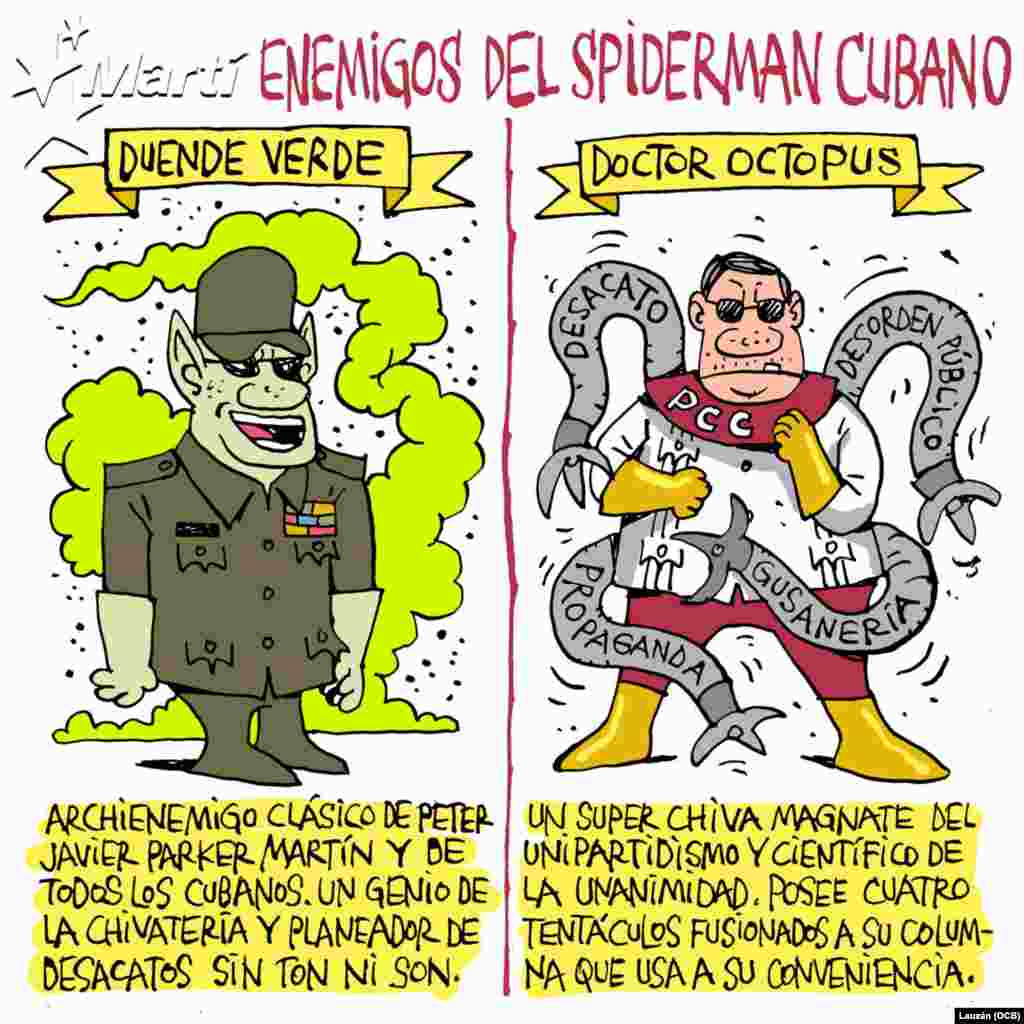 Al “Spiderman” cubano le suman cargos de propaganda contra el orden constitucional y desacato.