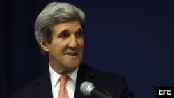 Secretario de Estado, John Kerry, en conferencia de prensa (Archivo).